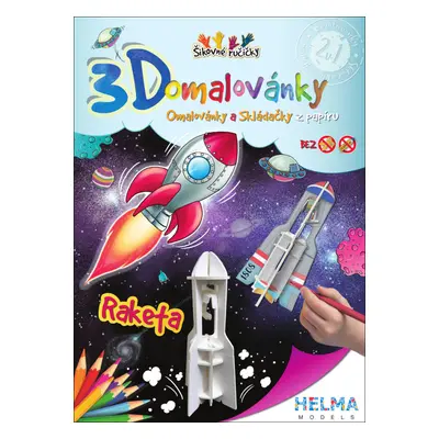 3D omalovánky Raketa