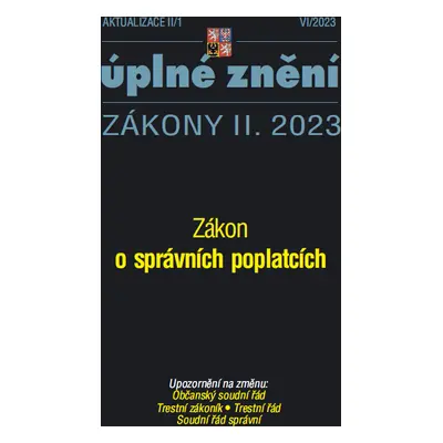 Aktualizace II/1 (Zákon o správních poplatcích)