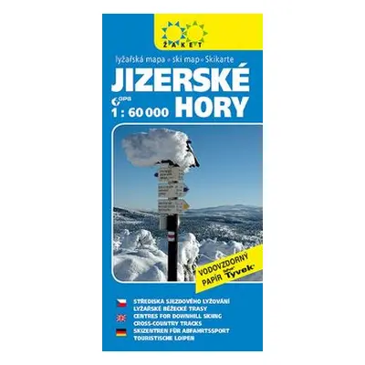 Jizerské hory Lyžařská mapa 1:60 000