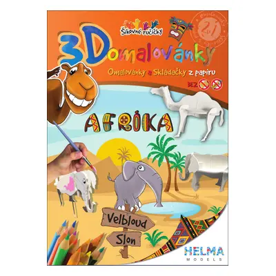 3D omalovánky Afrika