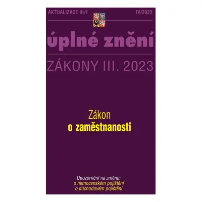 Aktualizace III/1 Zákon o zaměstnanosti