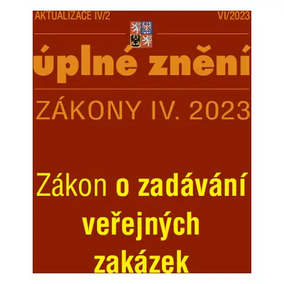 Aktualizace IV/2 (Zákon o zadávání veřejných zakázek)