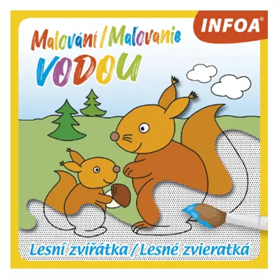 Malování/Maľovanie vodou Lesní zvířátka/Lesné zvieratká