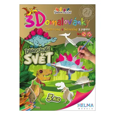 3D omalovánky Dinosauří svět