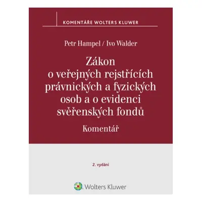 Zákon o veřejných rejstřících právnických a fyzických osob a o evidenci svěř..