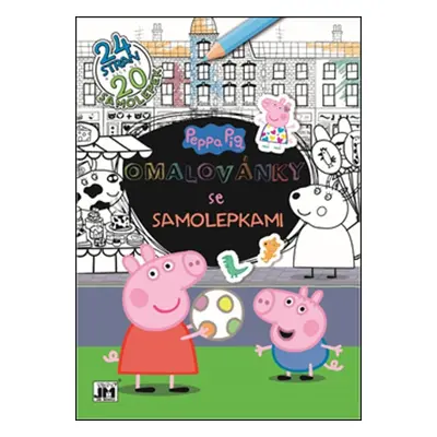 Omalovánky se samolepkami Peppa Pig