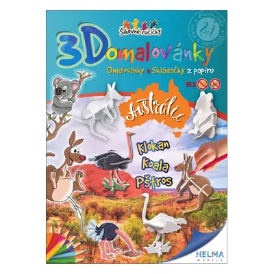 3D omalovánky Austrálie