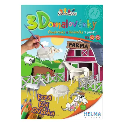 3D omalovánky Farma