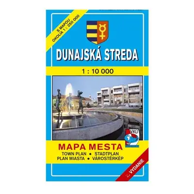 Dunajská Streda Mapa mesta Town plan Stadtplan Plan miasta Várostérkép