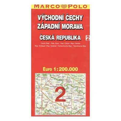 ČR 2 Východní Čechy, Západní Morava 1:200 000