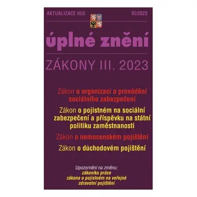 Aktualizace 2023 III/5 - o organizaci a provádění sociálního zabezpečení