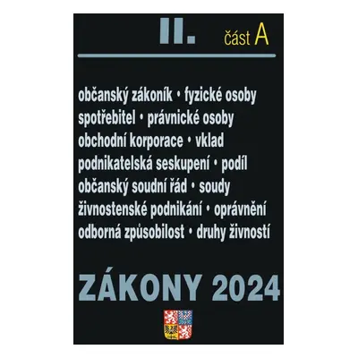 Zákony II A 2024 – Občanský zákoník