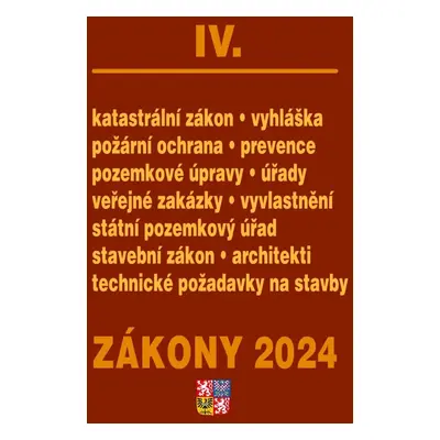 Zákony IV 2024 – stavebnictví, katastr