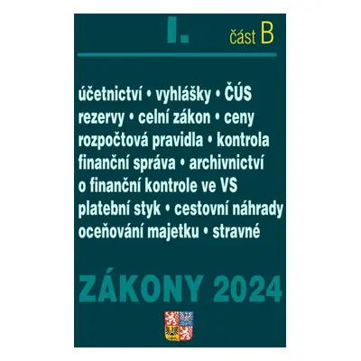 Zákony I B 2024 – Účetní zákony a ČÚS