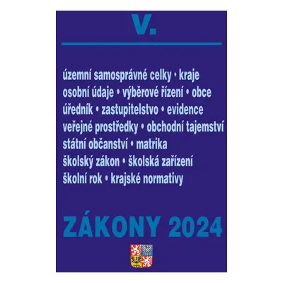 Zákony V 2024 – Veřejná správa, Školství