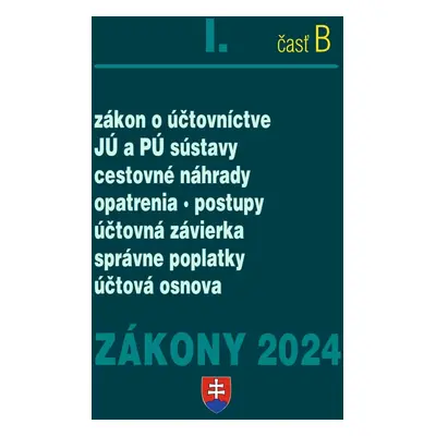 Zákony I B 2024 Účtovné zákony