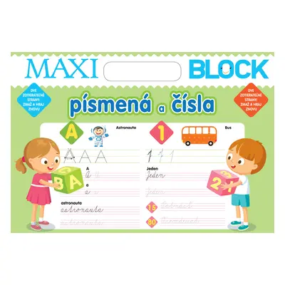 Maxi block Písmena a čísla