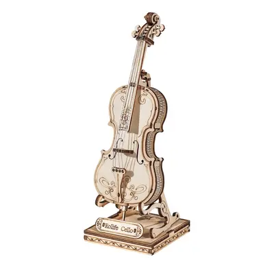 3D dřevěné puzzle Violoncello