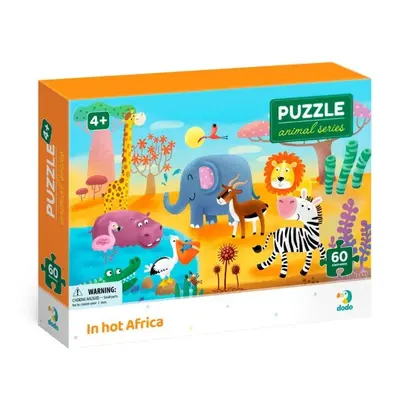 Puzzle Zvířata Vedro v Africe 60 dílků