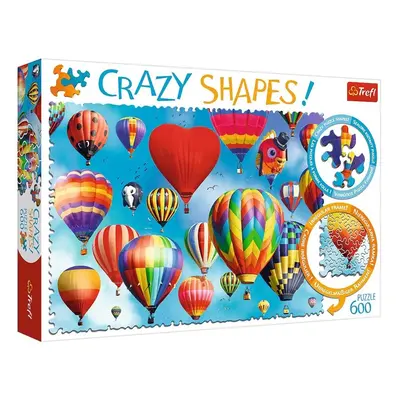 Crazy Shapes puzzle Barevné balony 600 dílků