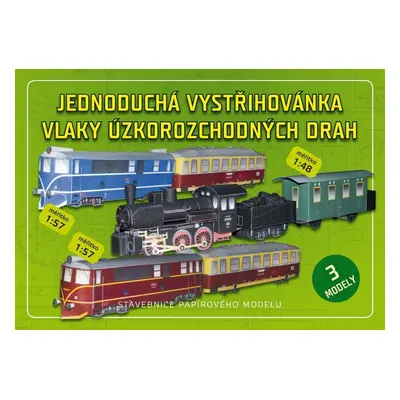 Jednoduchá vystřihovánka vlaky úzkorozchodných drah