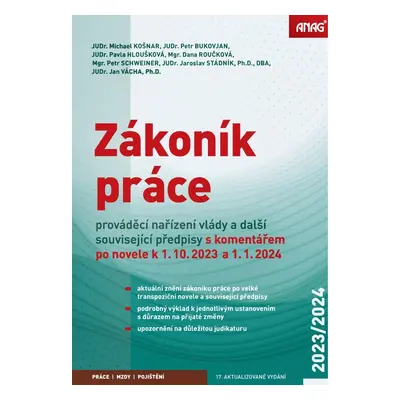 Zákoník práce, prováděcí nařízení vlády a další související předpisy