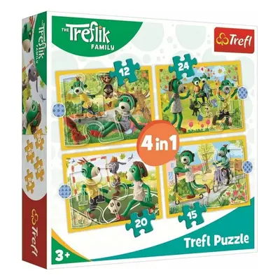 Puzzle Treflíci Zábava 4v1