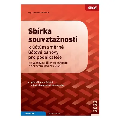 Sbírka souvztažností k účtům směrné účtové osnovy pro podnikatele 2023