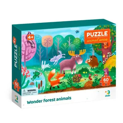 Puzzle Zvířata Podivuhodná lesní zvířata 60 dílků