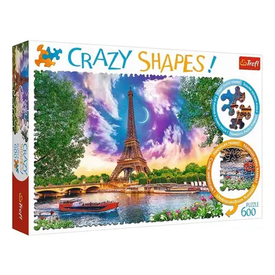 Crazy Shapes puzzle Obloha nad Paříží 600 dílků