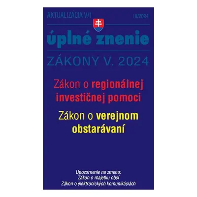 Aktualizácia V/1 2024 Štátna služba, informačné technológie verejnej správy