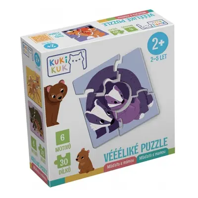 Véééliké puzzle Mláďata s mámou