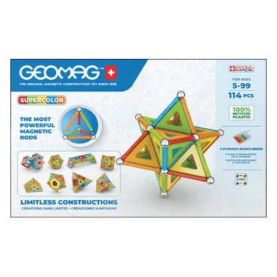 Stavebnice Geomag Supercolor panels 114 pcs