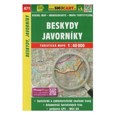 Beskydy, Javorníky 1:40 000