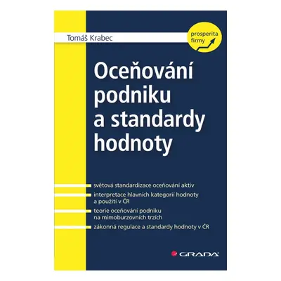 Oceňování podniku a standardy hodnoty