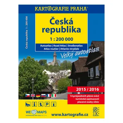 Česká republika, autoatlas 1:200 000