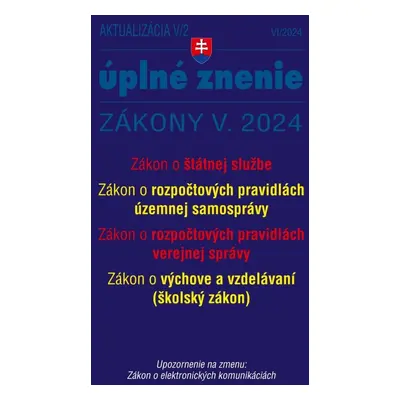 Aktualizácia V/2 2024 - štátna služba, informačné technológie verejnej správy