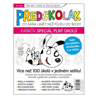 Předškolák Kaňkův speciál plný úkolů