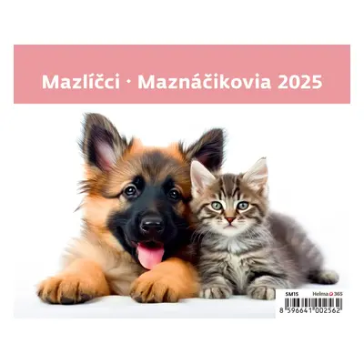 Mazlíčci 2025 - stolní kalendář