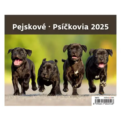 Pejskové 2025 - stolní kalendář