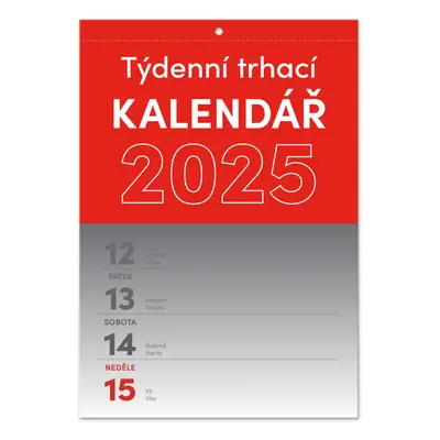 Trhací týdenní kalendář 2025 - nástěný kalendář