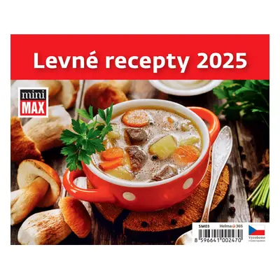 Levné recepty 2025 - stolní kalendář