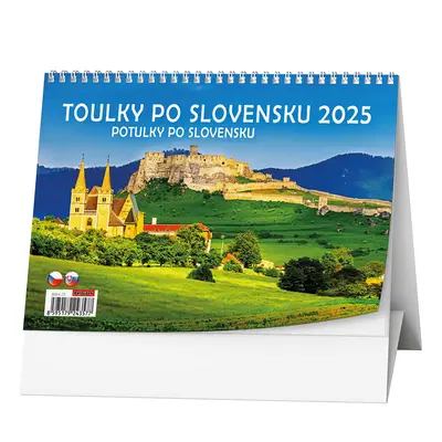 Toulky po Slovensku 2025 - stolní kalendář