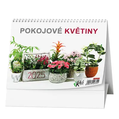 Pokojové květiny 2025 - stolní kalendář