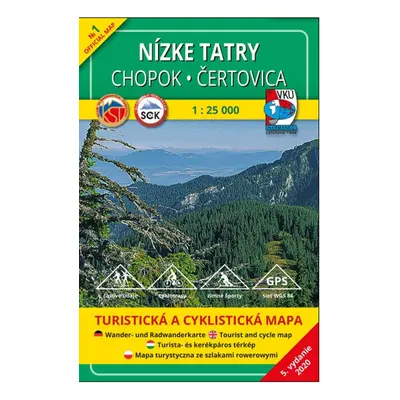 Nízke Tatry Chopok - Čertovica 1:25 000