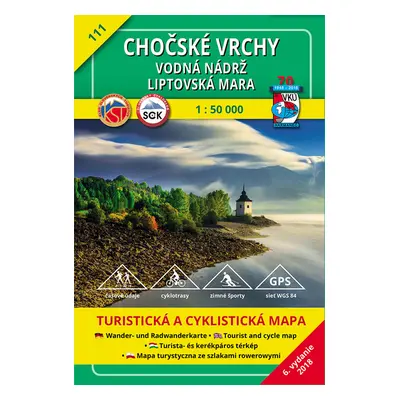 Chočské vrchy Vodná nádrž Liptovská Mara 1:50 000