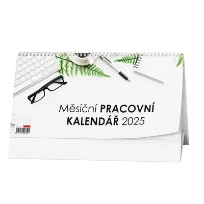 Měsíční pracovní kalendář 2025 - stolní kalendář