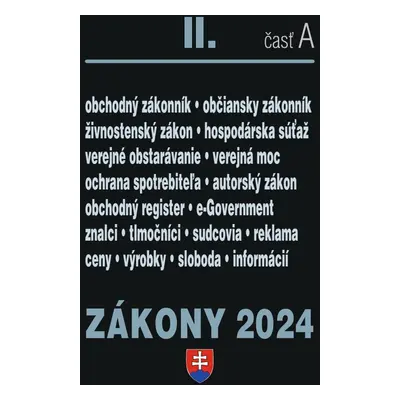 Zákony 2024 II A Obchodné a občianske právo