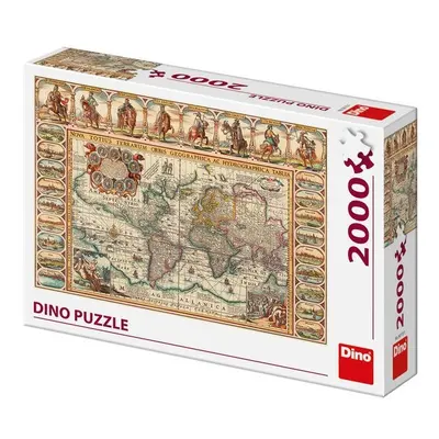 Puzzle 2000 Historická mapa světa