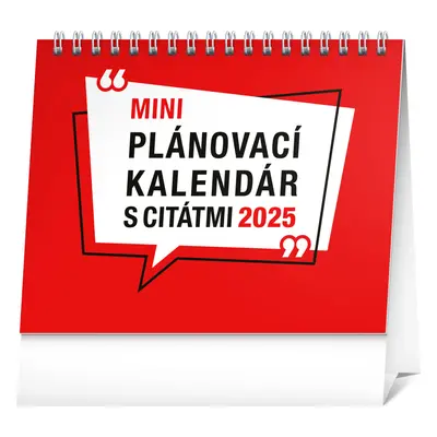 Mini plánovací kalendár 2025 - stolový kalendár